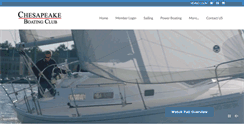 Desktop Screenshot of chesapeakeboatingclub.com